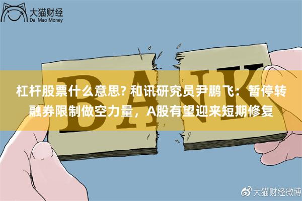 杠杆股票什么意思? 和讯研究员尹鹏飞：暂停转融券限制做空力量，A股有望迎来短期修复